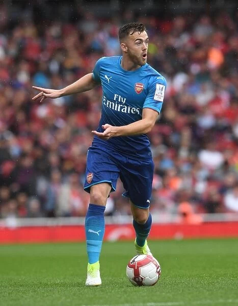 Calum Chambers in Action: Arsenal vs SL Benfica, Emirates Cup 2017-18