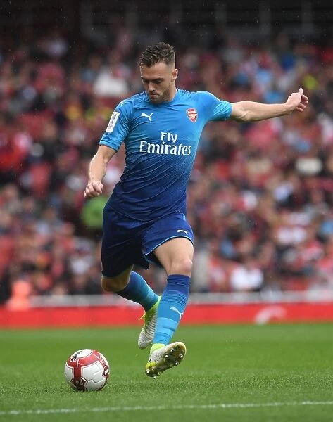 Calum Chambers in Action: Arsenal vs SL Benfica, Emirates Cup 2017-18