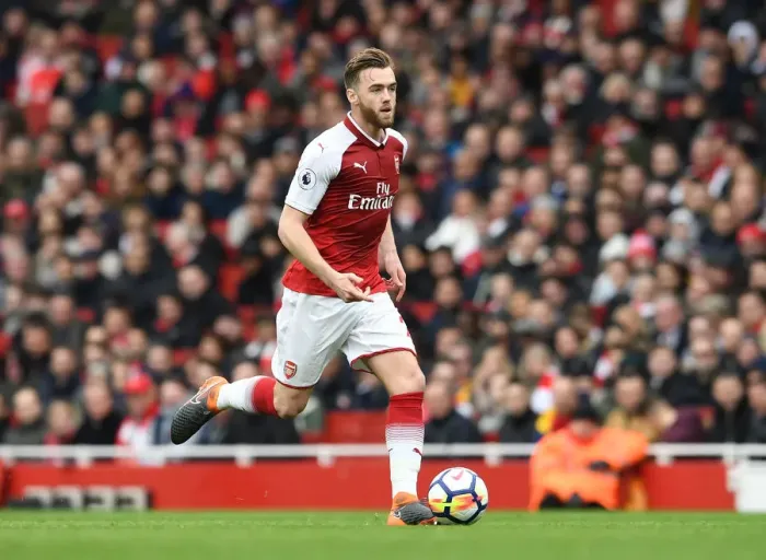 Framed Print : Calum Chambers in Action: Arsenal vs Stoke City, Premier League 2017-18 Framed Print : Calum Chambers in Action: Arsenal vs Stoke City, Premier League 2017-18