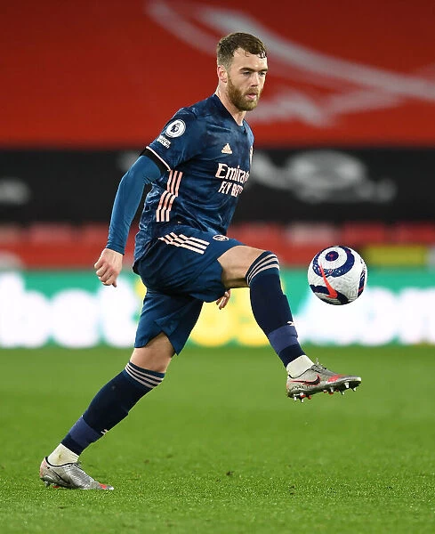 Calum Chambers in Action: Arsenal's Defensive Battle at Sheffield United, Premier League 2020-21