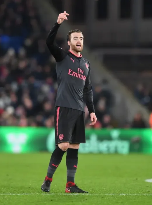Framed Print : Calum Chambers in Action: Crystal Palace vs Arsenal, Premier League 2017-18