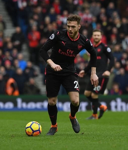 Calum Chambers: Arsenal's Defender in Action Against Brighton & Hove Albion, Premier League 2017-18