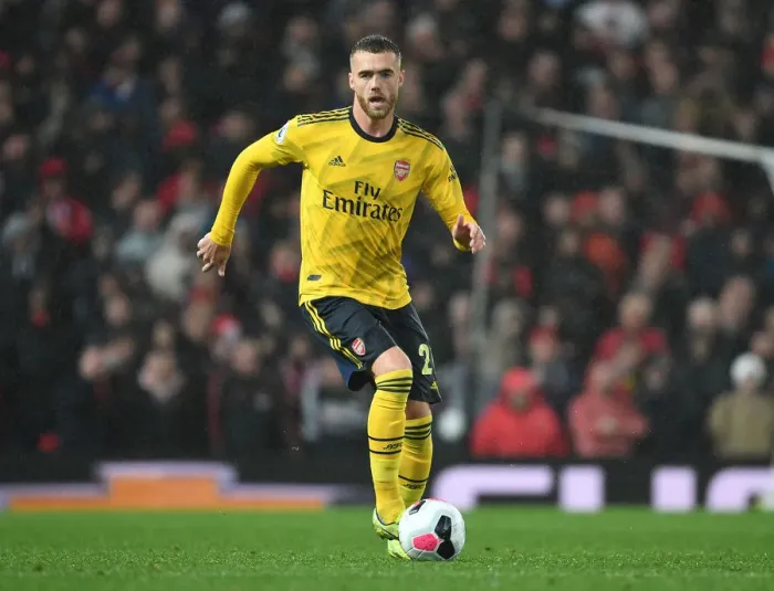 Framed Print : Calum Chambers Faces Manchester United at Old Trafford: Arsenal vs Manchester United (Premier League 2019-20) Framed Print : Calum Chambers Faces Manchester United at Old Trafford: Arsenal vs Manchester United (Premier League 2019-20)