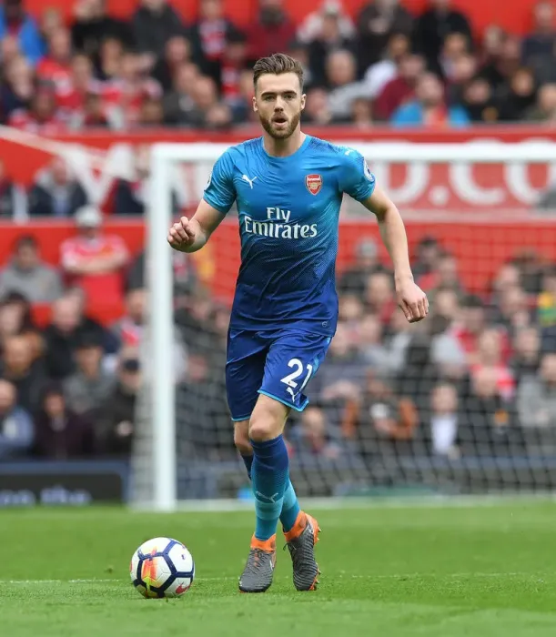 Framed Print : Calum Chambers Faces Off Against Manchester United: Arsenal vs. Manchester United, Premier League 2017-18 Framed Print : Calum Chambers Faces Off Against Manchester United: Arsenal vs. Manchester United, Premier League 2017-18