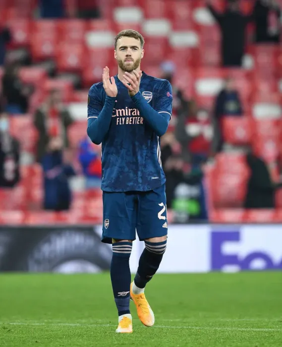 Framed Print : Calum Chambers Pays Tribute to Empty Arsenal Stands After Europa League Victory Amid COVID-19 Restrictions Framed Print : Calum Chambers Pays Tribute to Empty Arsenal Stands After Europa League Victory Amid COVID-19 Restrictions