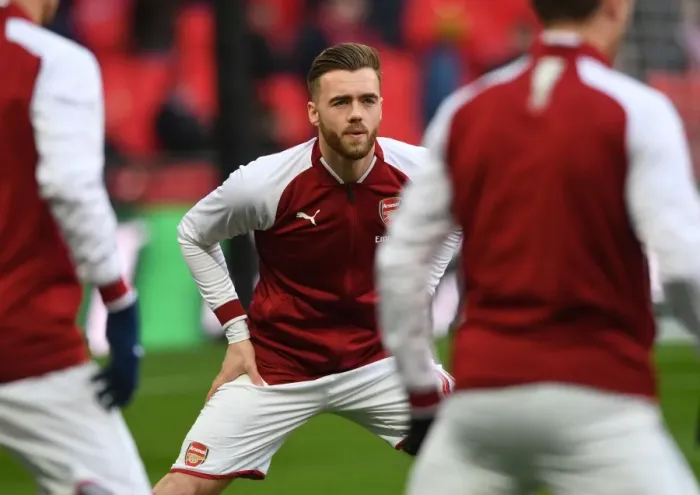 Framed Print : Calum Chambers Prepares for Arsenal's Carabao Cup Showdown Against Manchester City Framed Print : Calum Chambers Prepares for Arsenal's Carabao Cup Showdown Against Manchester City