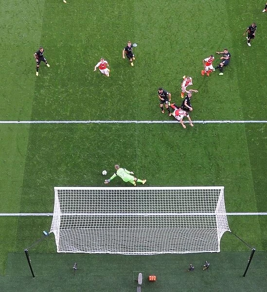 Calum Chambers Scores the Third Goal: Arsenal's Victory Against Liverpool (2016-17)