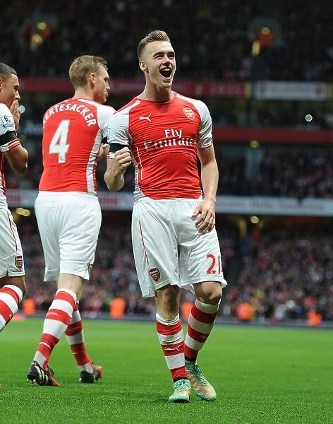 Calum Chambers Scores His Second Goal: Arsenal's Victory Against Burnley, 2014 / 15 Premier League