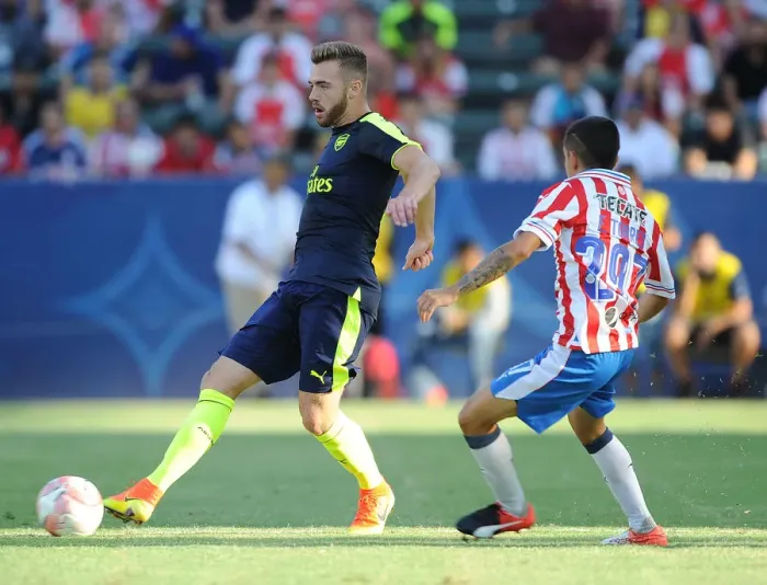 Framed Print : Calum Chambers Surges Forward: Arsenal vs Chivas, 2016 Pre-Season Clash Framed Print : Calum Chambers Surges Forward: Arsenal vs Chivas, 2016 Pre-Season Clash