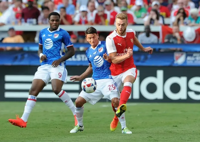 Framed Print : Calum Chambers vs Mauro Diaz: Clash at the 2016 MLS All-Star Game Framed Print : Calum Chambers vs Mauro Diaz: Clash at the 2016 MLS All-Star Game