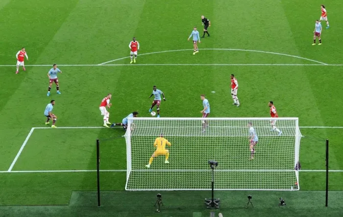 Framed Print : Calum Chambers's Game-Winning Goal: Arsenal's Victory over Aston Villa (2019-20 Premier League) Framed Print : Calum Chambers's Game-Winning Goal: Arsenal's Victory over Aston Villa (2019-20 Premier League)
