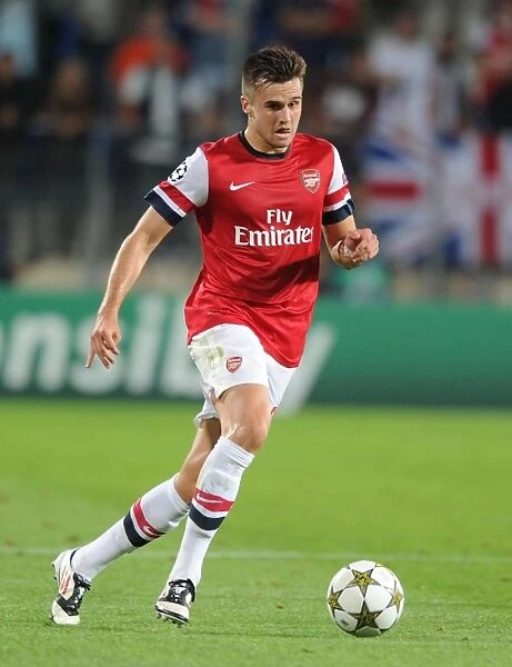 Carl Jenkinson in Action: Montpellier v Arsenal, UEFA Champions League 2012-13