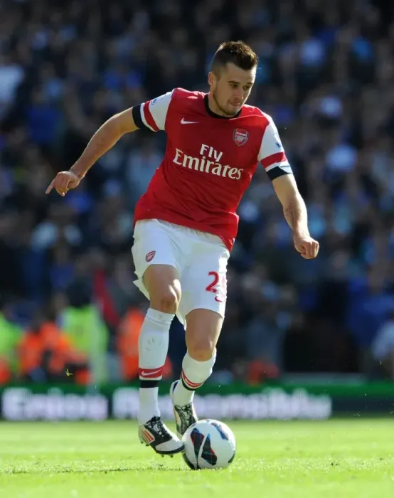 Framed Print : Carl Jenkinson (Arsenal). Arsenal 1: 2 Chelsea. Barclays Premier League