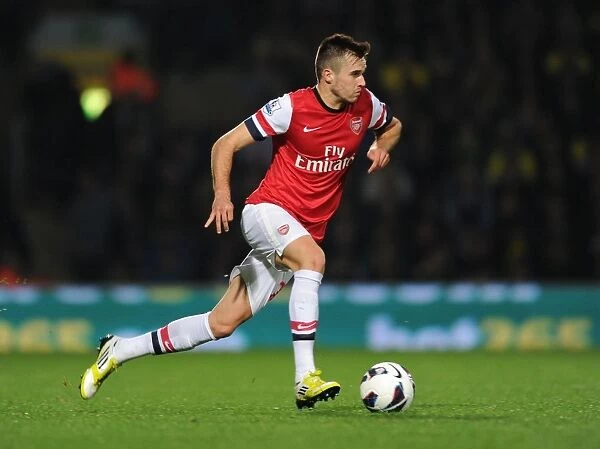 Carl Jenkinson: Arsenal Defender in Action Against Norwich City (2012-13)