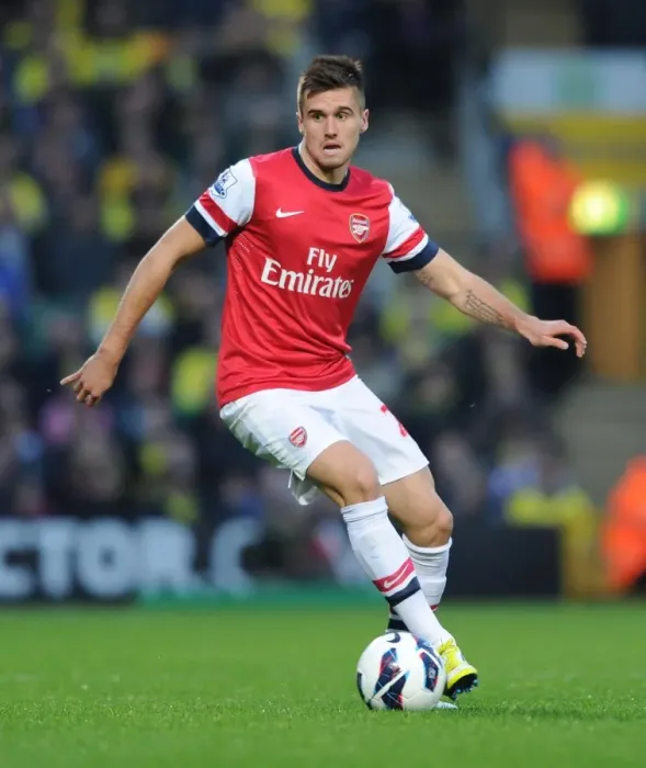 Framed Print : Carl Jenkinson: Arsenal Star in Action Against Norwich City, Premier League 2012-13