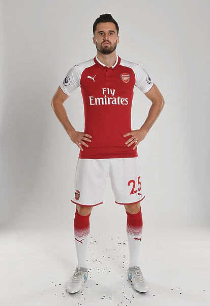 Carl Jenkinson at Arsenal Team Photocall (2017-18)