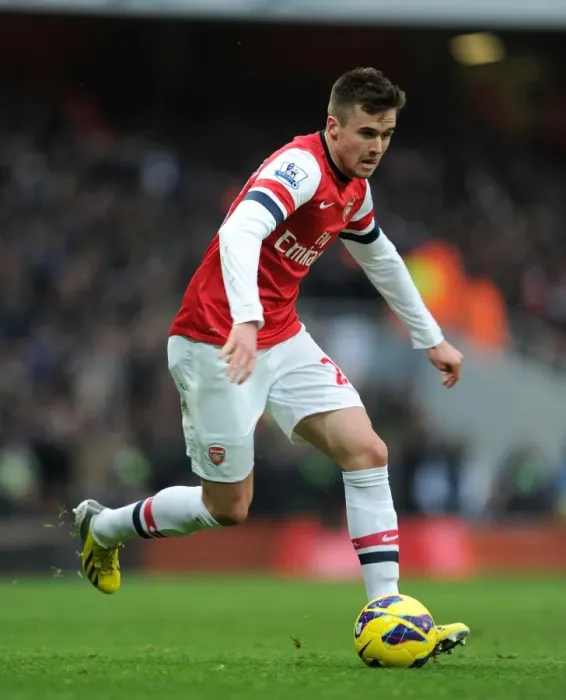 Framed Print : Carl Jenkinson: Arsenal vs Aston Villa, Premier League 2012-13