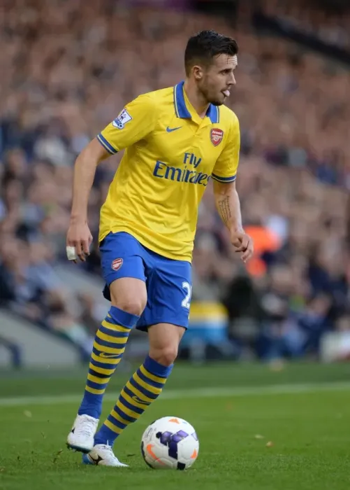 Framed Print : Carl Jenkinson: Arsenal at West Bromwich Albion, Premier League 2013-14