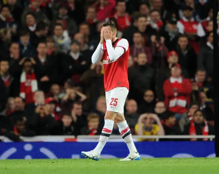 Framed Print : Carl Jenkinson's Disappointment: Arsenal vs. Chelsea, Capital One Cup 2013-14
