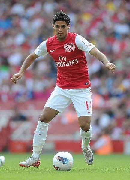 Carlos Vela in Action for Arsenal against New York Red Bulls - Emirates Cup 2011