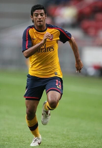 Carlos Vela in Action for Arsenal Against Sevilla at the Amsterdam Tournament, 2008