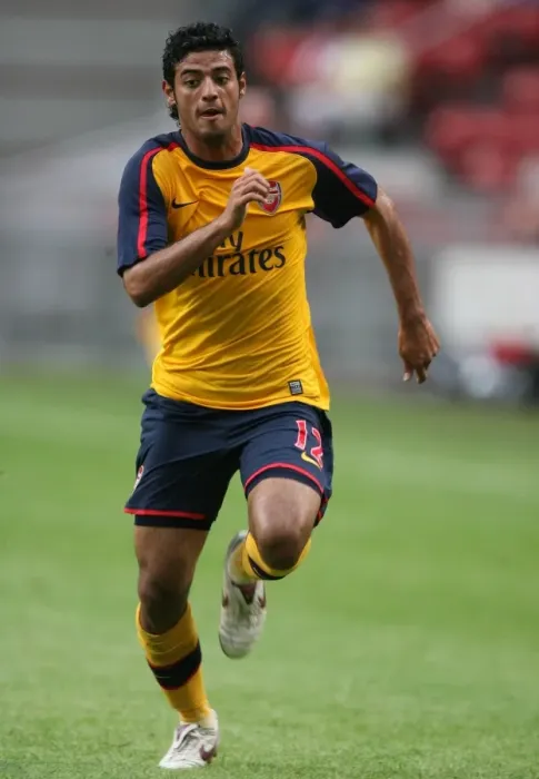 Framed Print : Carlos Vela in Action for Arsenal Against Sevilla at the Amsterdam Tournament, 2008
