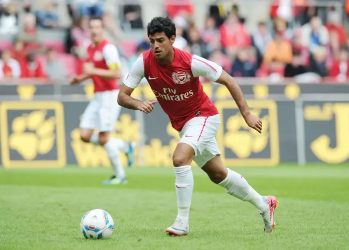 Framed Print : Carlos Vela in Action: Arsenal vs. Cologne Pre-Season Friendly, 2011 Framed Print : Carlos Vela in Action: Arsenal vs. Cologne Pre-Season Friendly, 2011