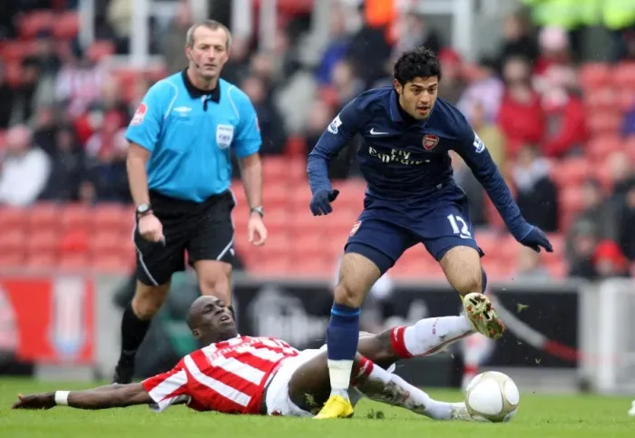 Framed Print : Carlos Vela vs. Mamady Sidibe: Stoke's Upset over Arsenal in FA Cup 4th Round (3-1) Framed Print : Carlos Vela vs. Mamady Sidibe: Stoke's Upset over Arsenal in FA Cup 4th Round (3-1)