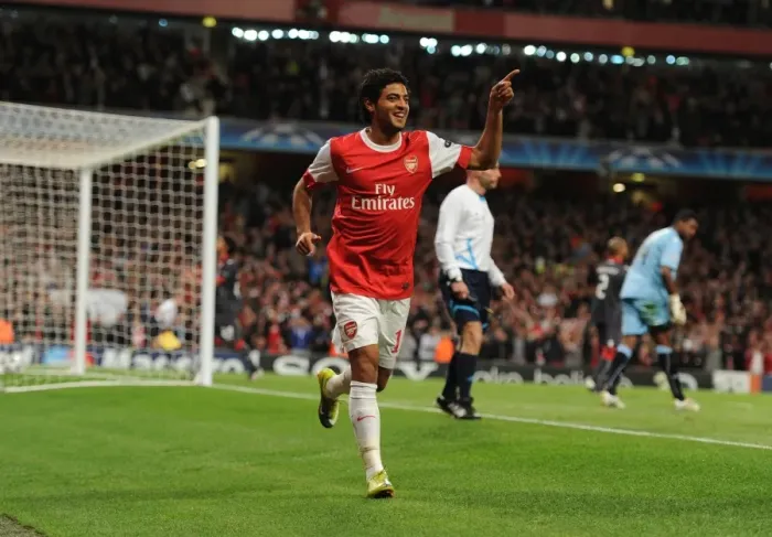 Framed Print : Carlos Vela's Five-Goal Blitz: Arsenal Crushes SC Braga 6-0