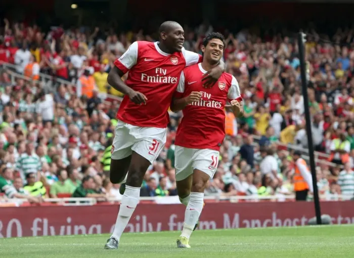 Framed Print : Carlos Vela's Thrilling Goal: Arsenal's First in 3:2 Victory over Celtic