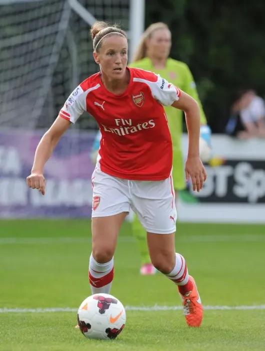 Framed Print : Casey Stoney in Action: WSL Match - Chelsea vs. Arsenal (2014) Framed Print : Casey Stoney in Action: WSL Match - Chelsea vs. Arsenal (2014)