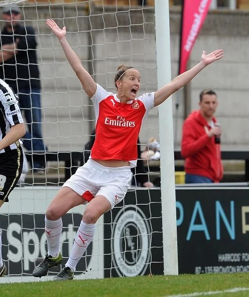 Casey Stoney (Arsenal Ladies). Arsenal Ladies 2: 2 Notts County Ladies