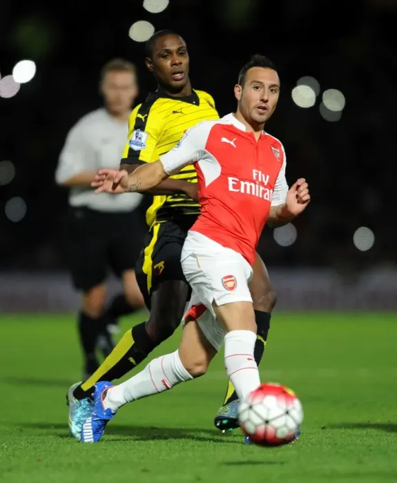 Framed Print : Cazorla vs Ighalo: A Premier League Showdown at Vicarage Road