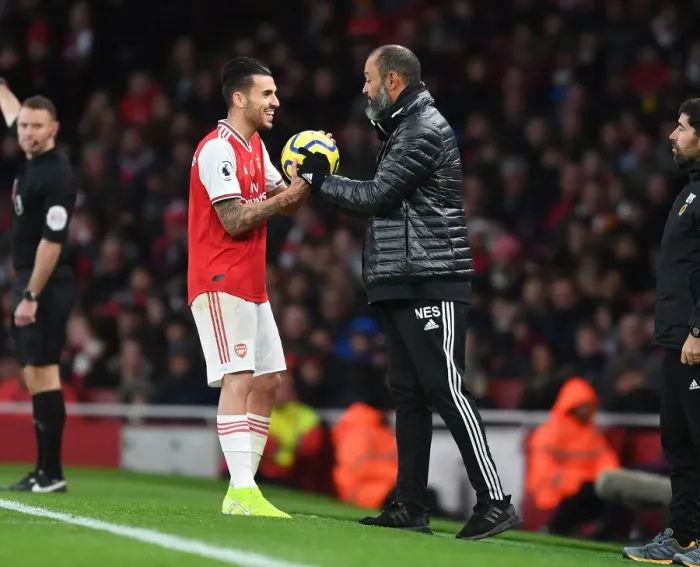 Framed Print : Ceballos vs. Nuno: A Tactical Clash at the Emirates - Arsenal vs. Wolverhampton Wanderers, Premier League