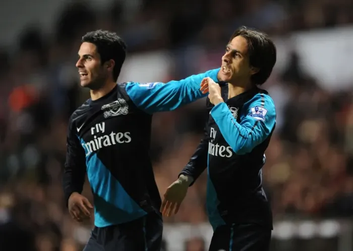 Framed Print : Celebrating a Goal: Yossi Benayoun and Mikel Arteta (Aston Villa vs. Arsenal, 2011-12) Framed Print : Celebrating a Goal: Yossi Benayoun and Mikel Arteta (Aston Villa vs. Arsenal, 2011-12)