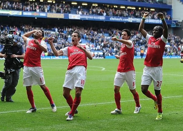 Celebrating Victory: Arsenal's Win Against Chelsea in the 2011-12 Premier League