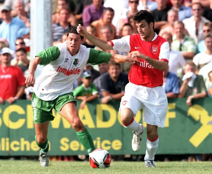 Framed Print : Cesc Fabregas in Action for Arsenal at Schwadorf Pre-Season Friendly, 2006 Framed Print : Cesc Fabregas in Action for Arsenal at Schwadorf Pre-Season Friendly, 2006