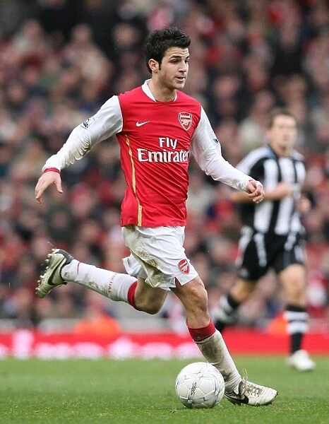 Cesc Fabregas in Action: Arsenal's 3-0 FA Cup Victory over Newcastle United, Emirates Stadium (January 2008)