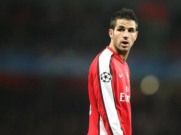 Cesc Fabregas in Action: Arsenal's 4-1 Victory over AZ Alkmaar in the UEFA Champions League, Group H at Emirates Stadium (4 / 11 / 09)