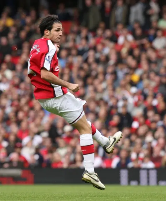 Framed Print : Cesc Fabregas in Action: Arsenal's Triumph over Everton (3:1), Barclays Premier League, Emirates Stadium, London, October 18, 2008