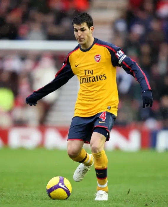 Framed Print : Cesc Fabregas in Action: Middlesbrough 1-1 Arsenal, Barclays Premier League, December 2008 Framed Print : Cesc Fabregas in Action: Middlesbrough 1-1 Arsenal, Barclays Premier League, December 2008