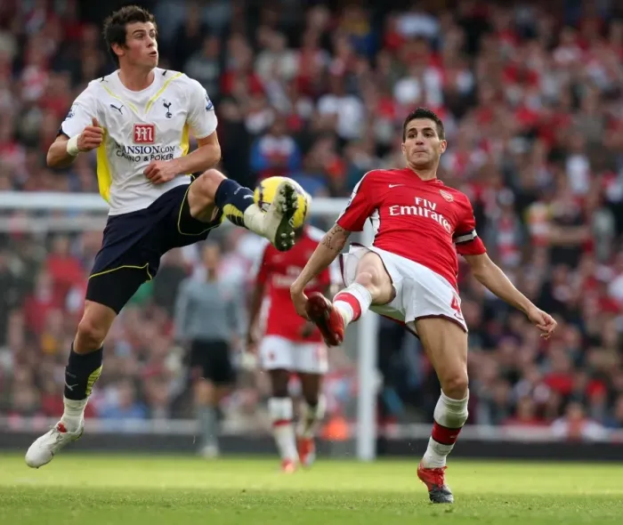 Framed Print : Cesc Fabregas (Arsenal) Gareth Bale (Tottenham) Framed Print : Cesc Fabregas (Arsenal) Gareth Bale (Tottenham)