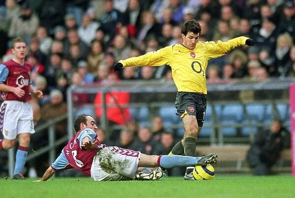 Cesc Fabregas (Arsenal) Gavin McCann (Aston Villa). Aston Villa 0:0 Arsenal