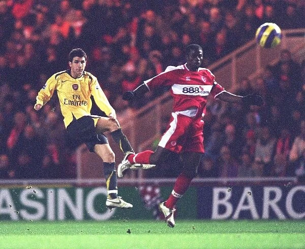 Cesc Fabregas (Arsenal) George Boateng (Middlesbrough) Middlesbrough 1: 1 Arsenal