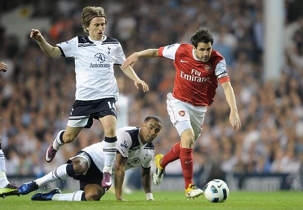 Cesc Fabregas (Arsenal) Luka Modric and Tom Huddlestone (Tottenham). Tottenham Hotspur 3