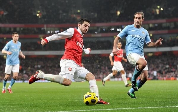 Cesc Fabregas (Arsenal) Pablo Zabaleta (Man City). Arsenal 0: 0 Manchester City