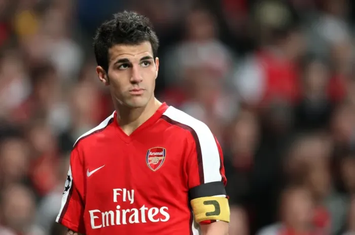 Framed Print : Cesc Fabregas and Arsenal's Triumph: 3-0 Over Villarreal in the UEFA Champions League Quarterfinals