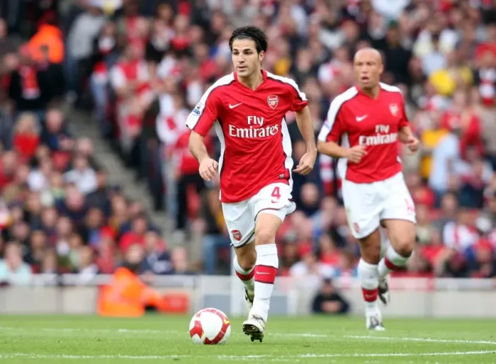Framed Print : Cesc Fabregas Brilliant Performance: Arsenal's 3-1 Victory over Everton (18 / 10 / 08)