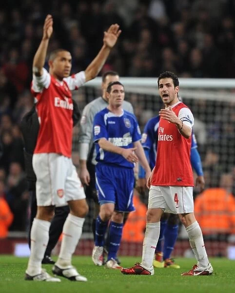 Cesc Fabregas and Gael Clichy (Arsenal). Arsenal 3: 0 Ipswich Town (3: 1 agg)
