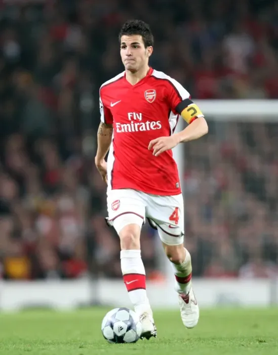 Framed Print : Cesc Fabregas Leads Arsenal to 3:0 Victory over Villarreal in UEFA Champions League Quarterfinals